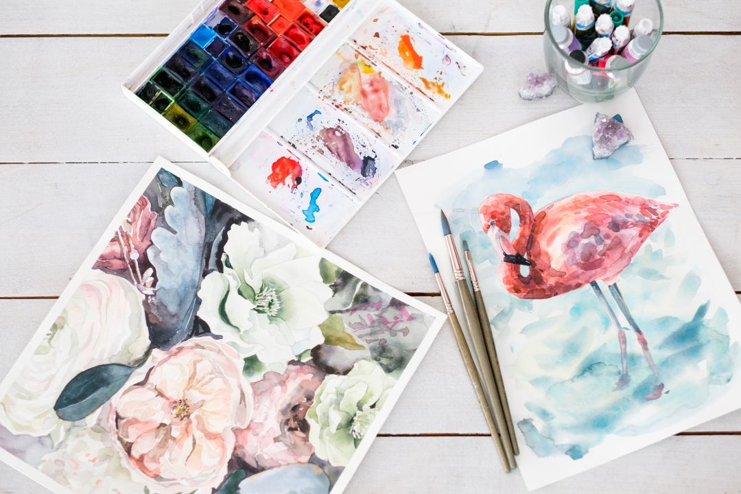 Różne odcienie zieleni – plener akwarelowy