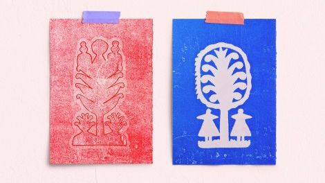 III Festiwal Graficzny • Pocztówki w technice monotypii inspirowane ludowymi wycinankami